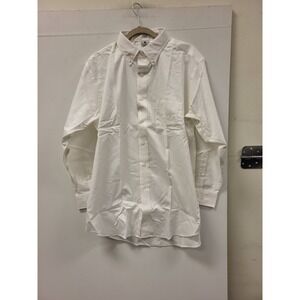 VF Imagewear White Long Sleeve Button Shirt Mens 165 33 Dress Uniform Work